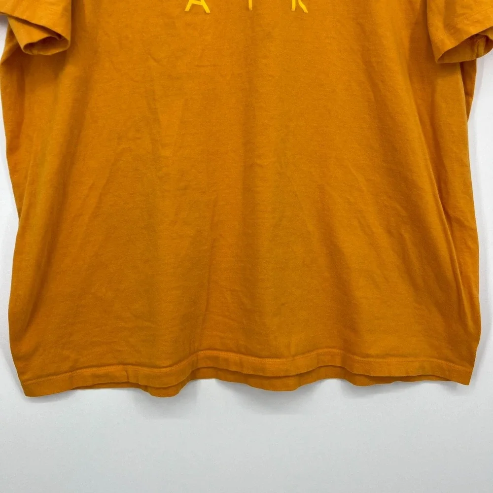 Nike Air Mens Graphic Tee Orange Yellow Short Sleeve T-Shirt Size XL
